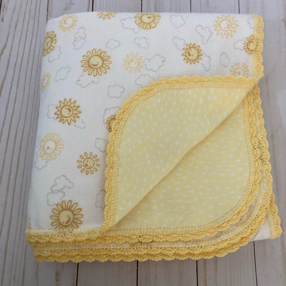 Handmade flannel baby blanket